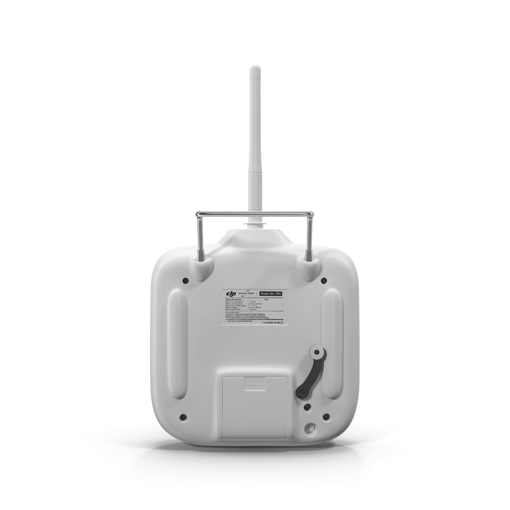 DJI Phantom Remote Control 5 8GHz Low-poly 3D model_12