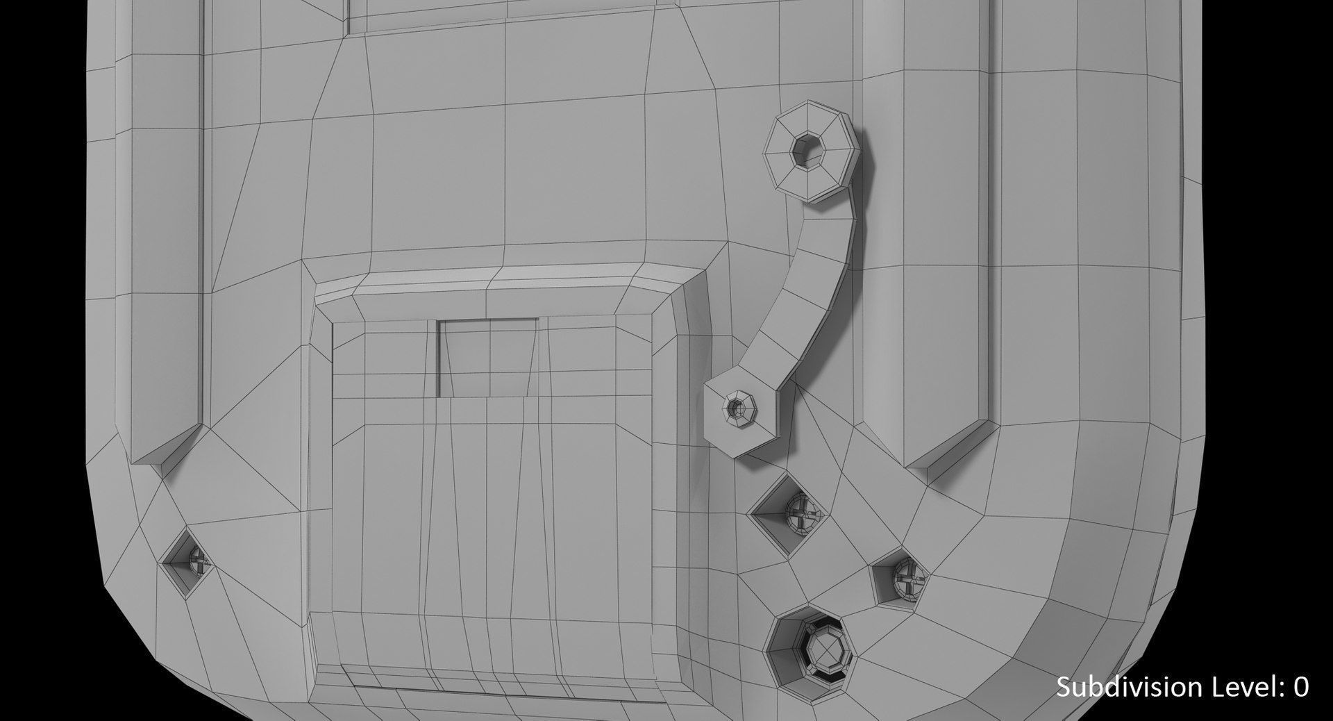 DJI Phantom Remote Control 5 8GHz Low-poly 3D model_38