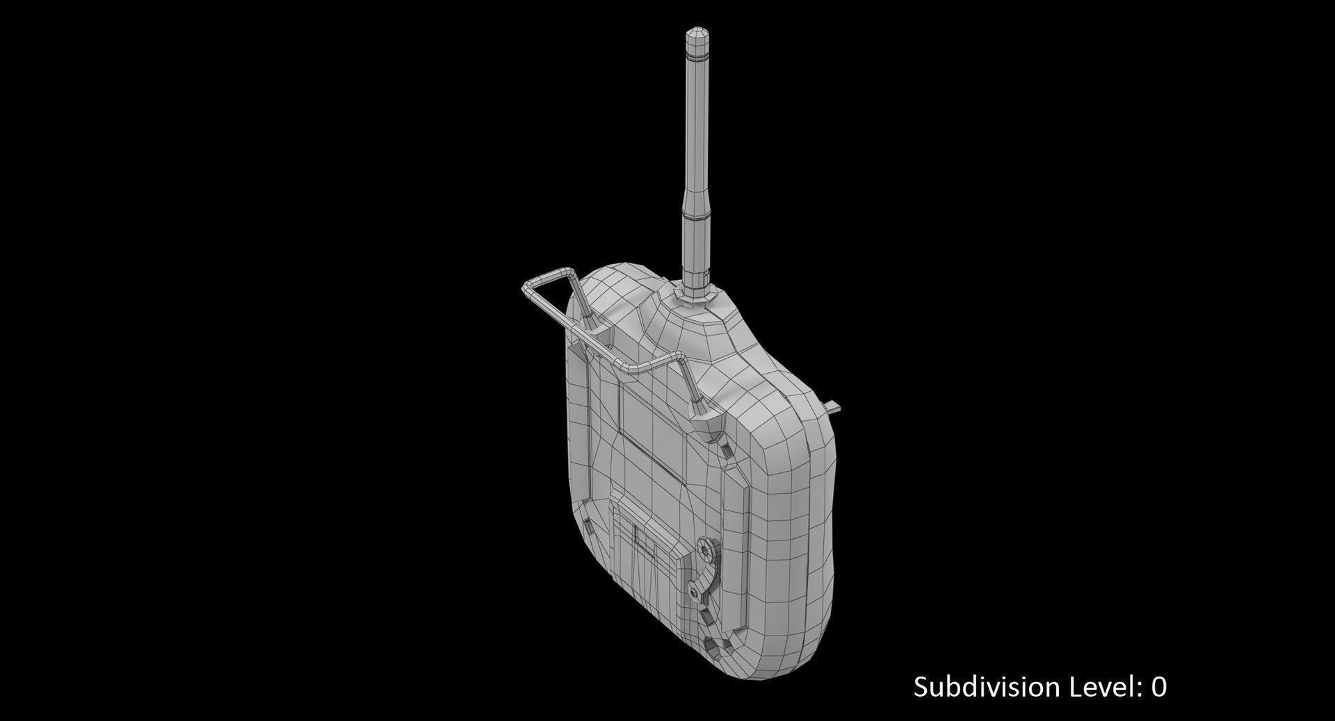 DJI Phantom Remote Control 5 8GHz Low-poly 3D model_34