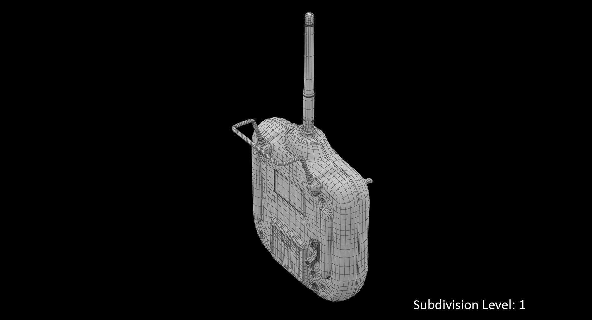DJI Phantom Remote Control 5 8GHz Low-poly 3D model_35