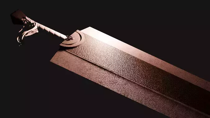 Dragon Slayer  Berserk manga  Gut s Sword fanart 3D Model