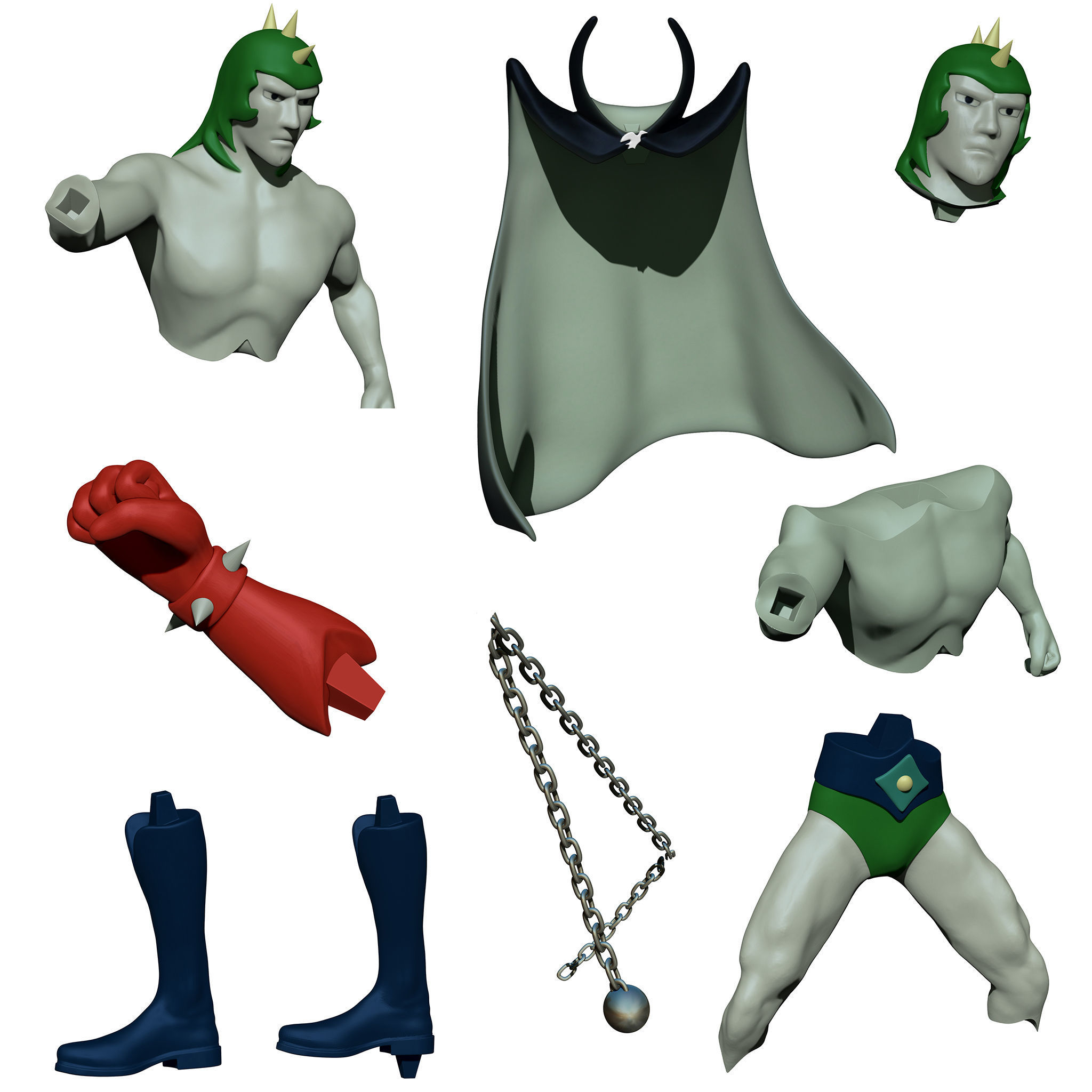 ATLAS - COMANDER HARUK - GRENDIZER 3D print model_7