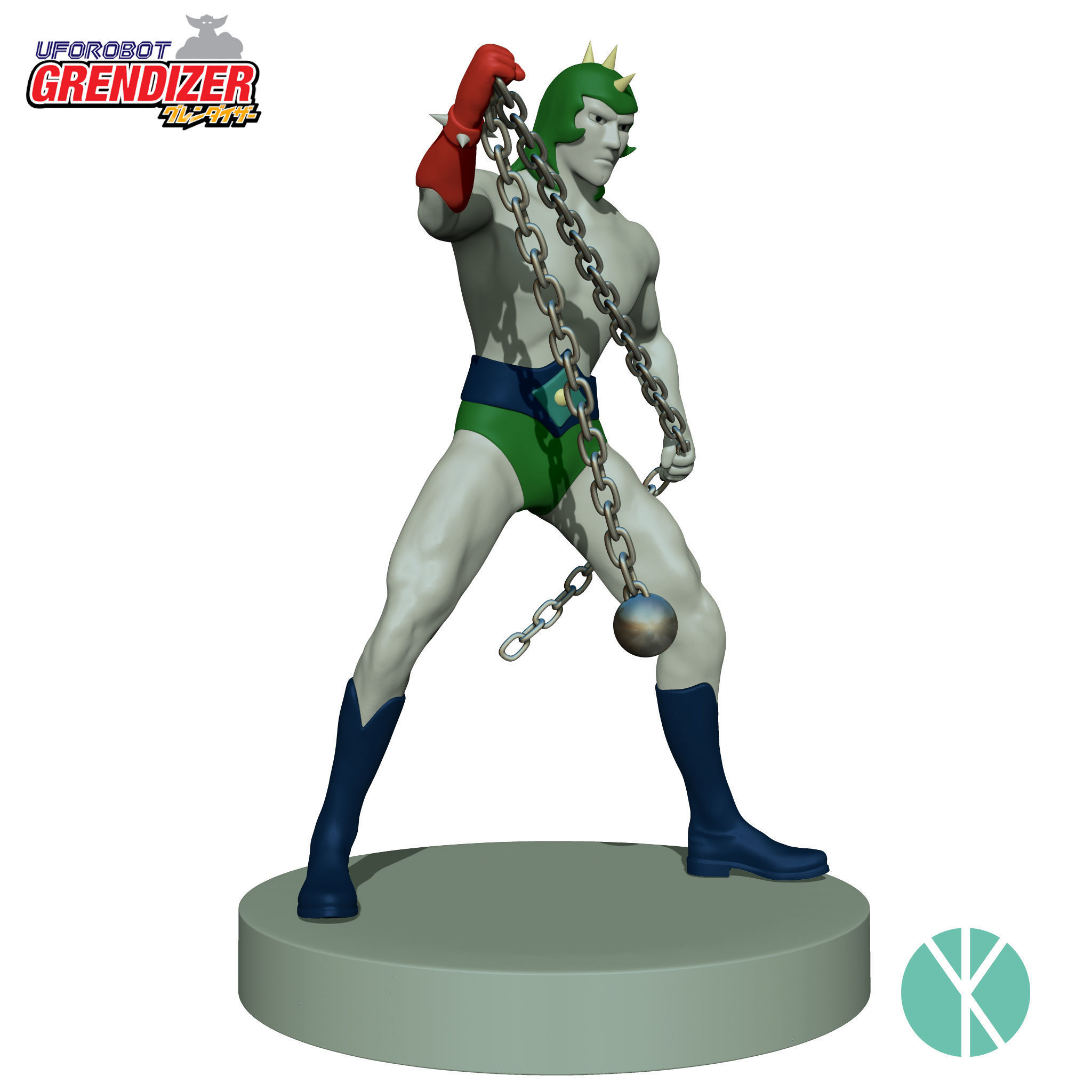 ATLAS - COMANDER HARUK - GRENDIZER 3D print model_10