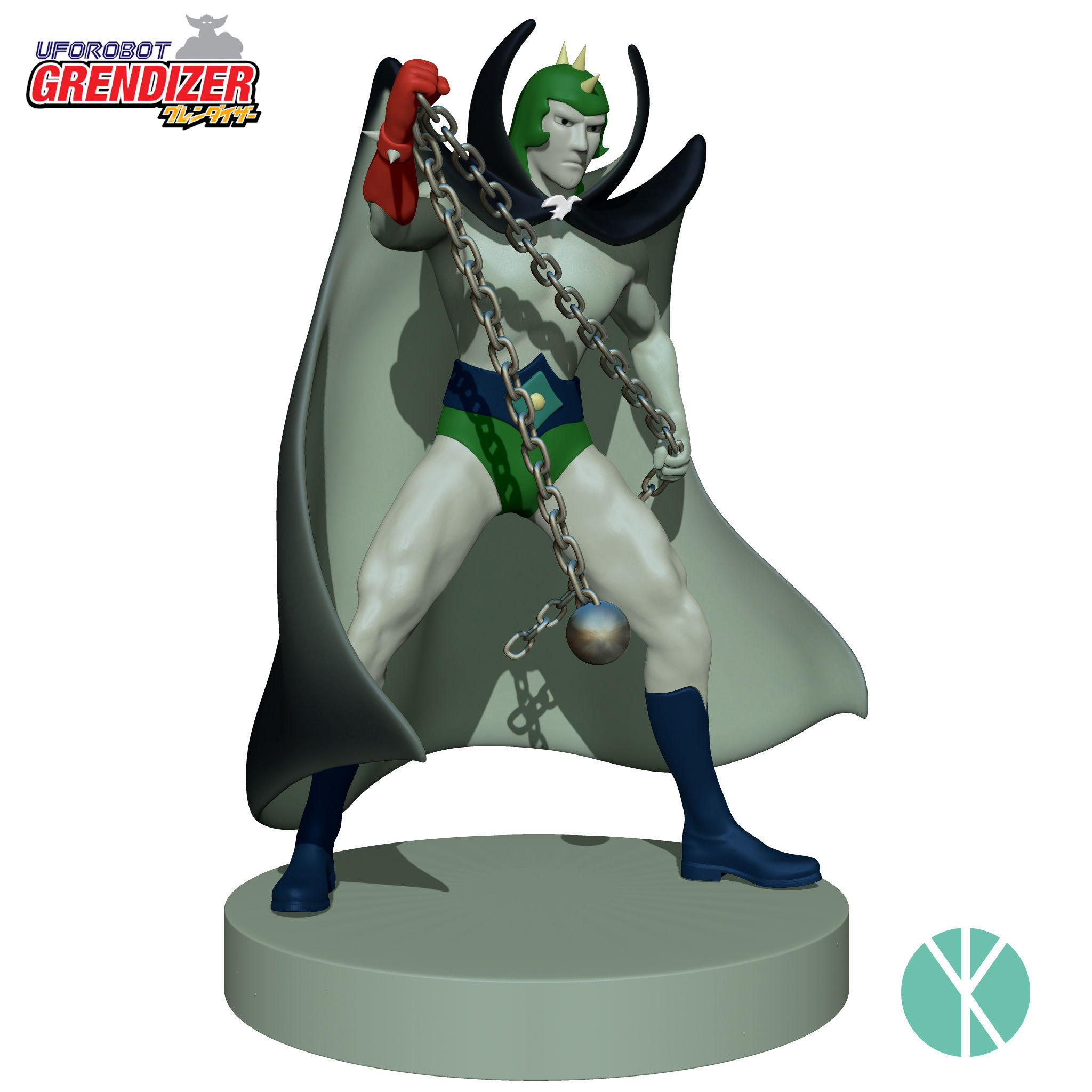 ATLAS - COMANDER HARUK - GRENDIZER 3D print model_11