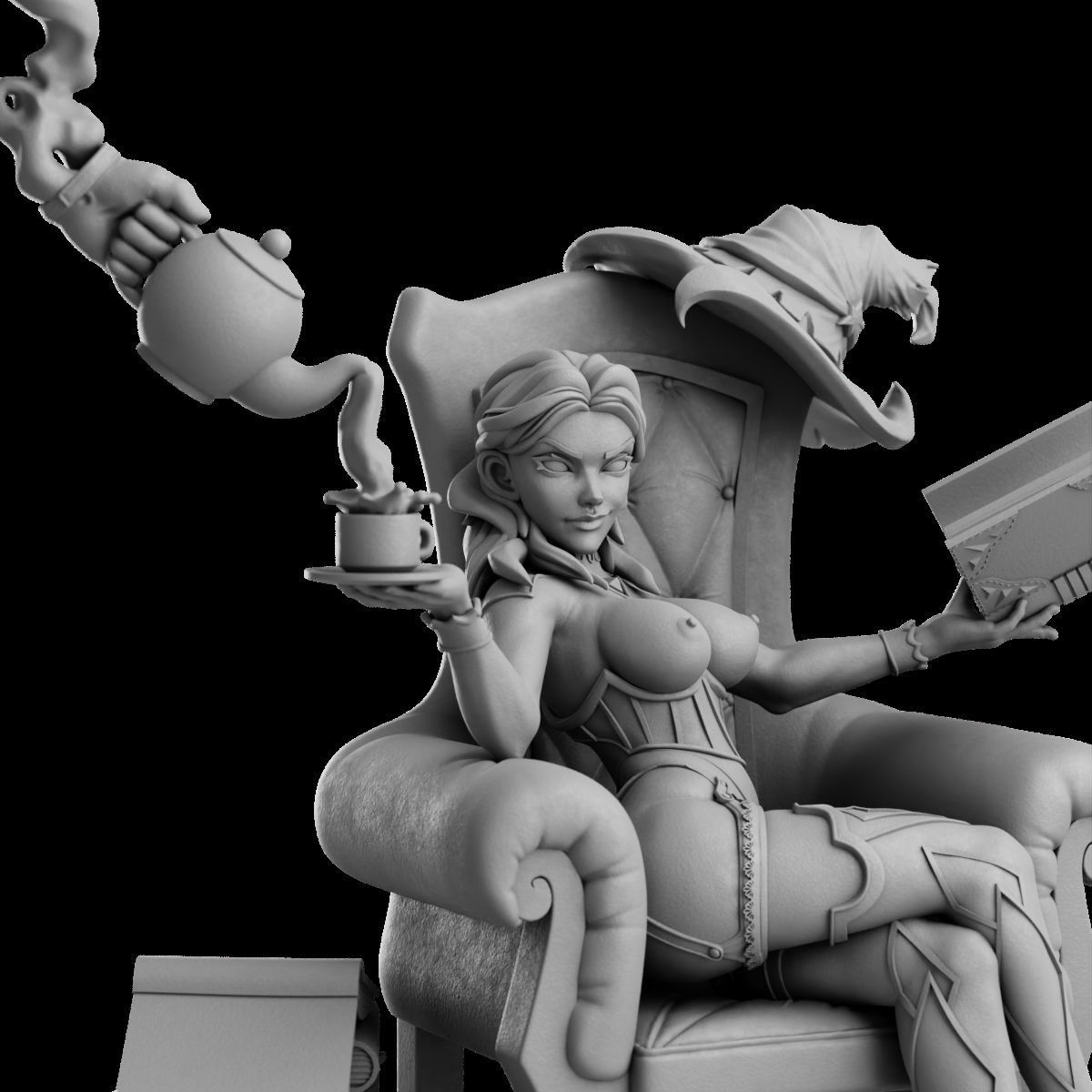 Mage Hand - Femme Fatales 02 Saelum 3D print model_13