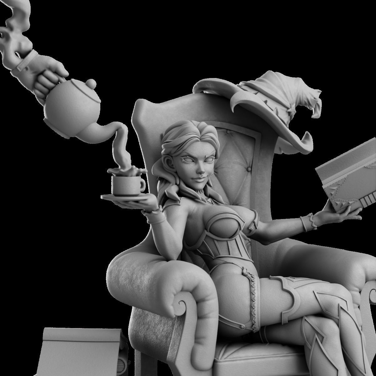 Mage Hand - Femme Fatales 02 Saelum 3D print model_10