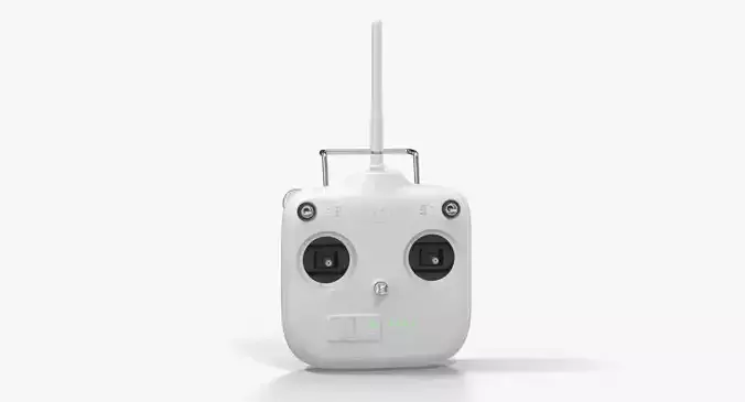 DJI Phantom Remote Control 5 8GHz Lipo Battery Low-poly 3D model