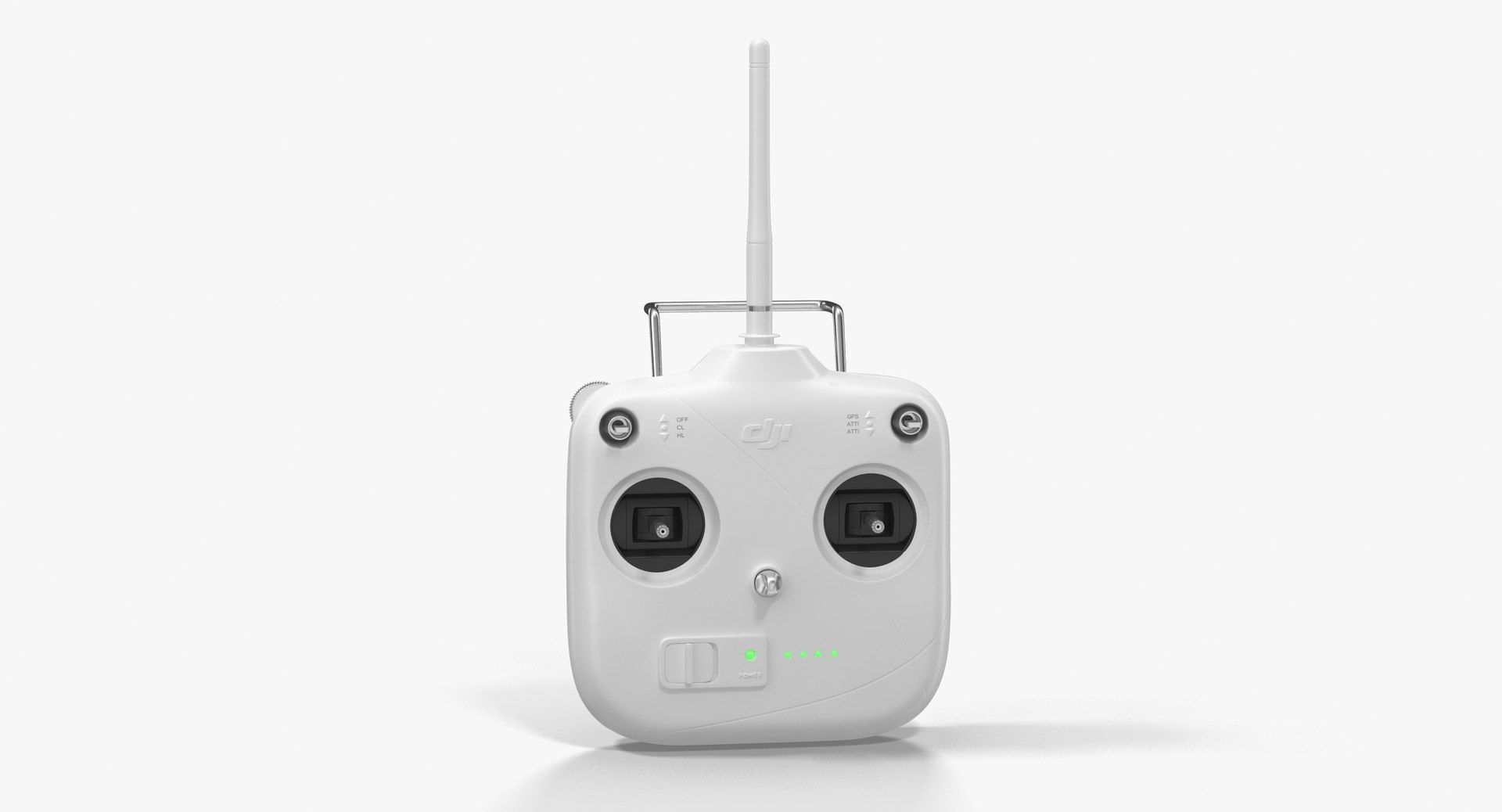 DJI Phantom Remote Control 5 8GHz Lipo Battery Low-poly 3D model_1