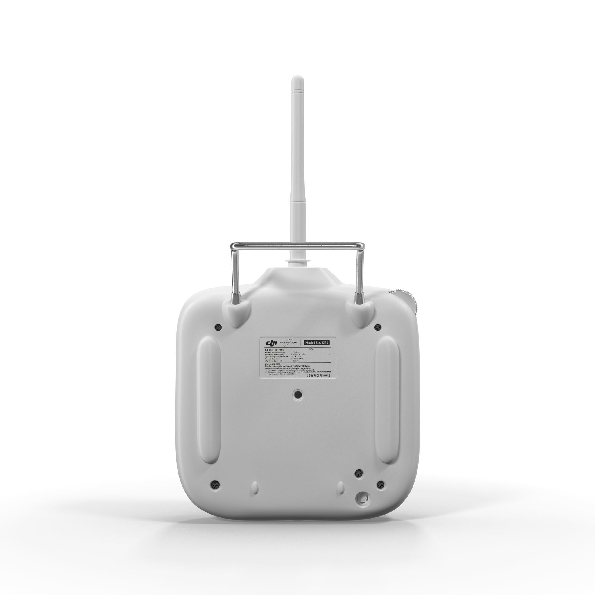 DJI Phantom Remote Control 5 8GHz Lipo Battery Low-poly 3D model_13