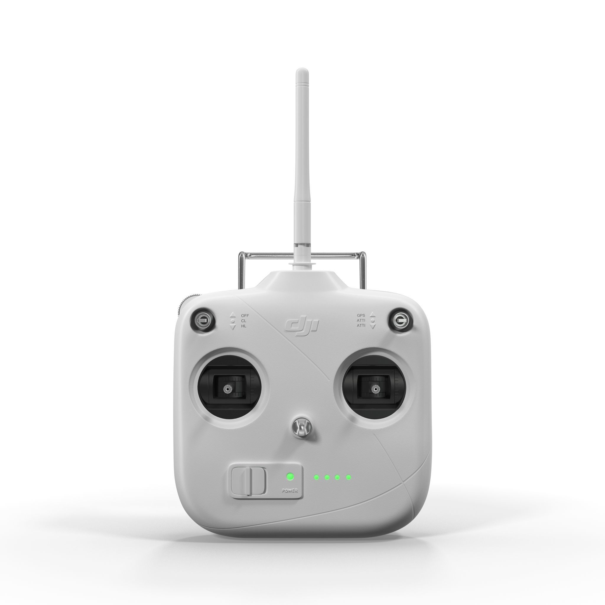 DJI Phantom Remote Control 5 8GHz Lipo Battery Low-poly 3D model_11