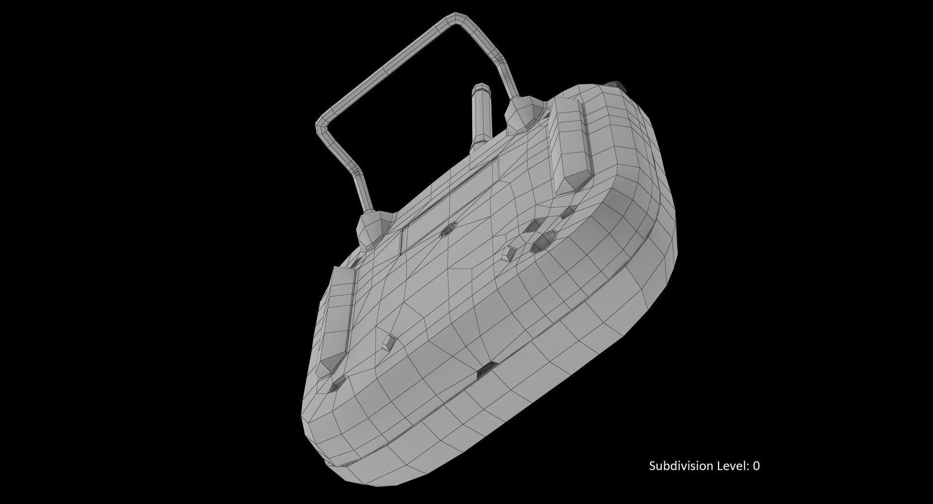 DJI Phantom Remote Control 5 8GHz Lipo Battery Low-poly 3D model_39