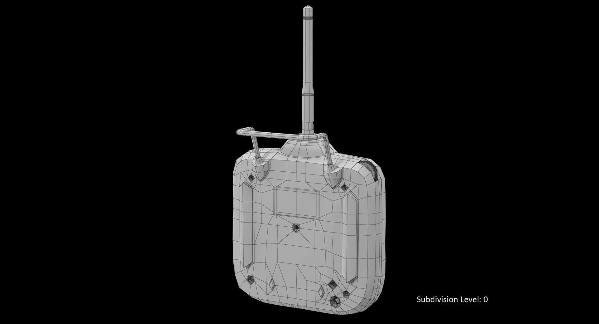 DJI Phantom Remote Control 5 8GHz Lipo Battery Low-poly 3D model_31