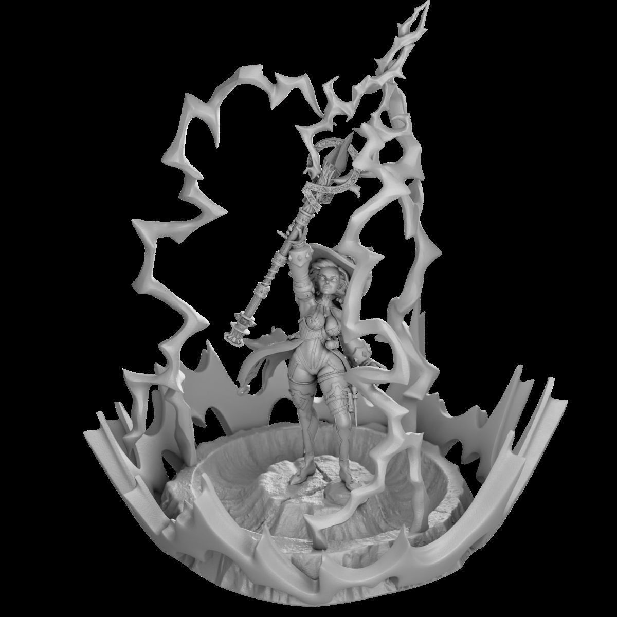 Call Lightning - Femme Fatales 02 Saelum 3D print model_8
