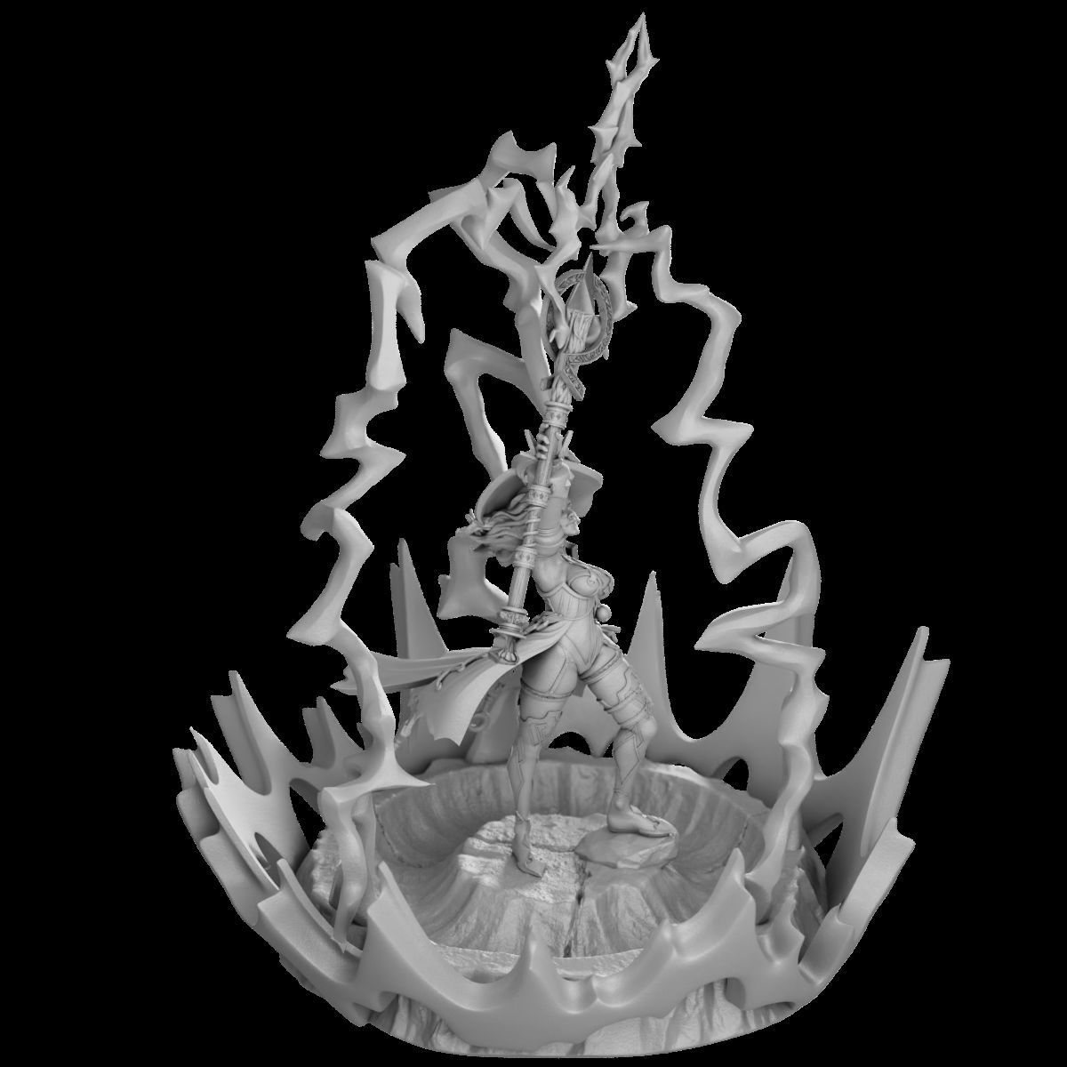 Call Lightning - Femme Fatales 02 Saelum 3D print model_6