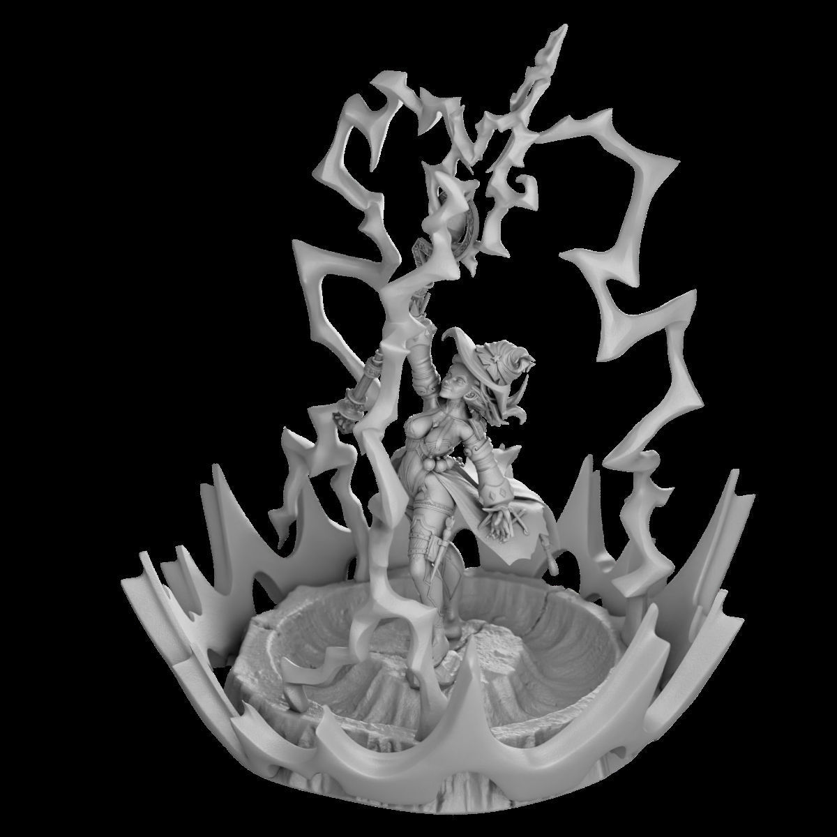 Call Lightning - Femme Fatales 02 Saelum 3D print model_7