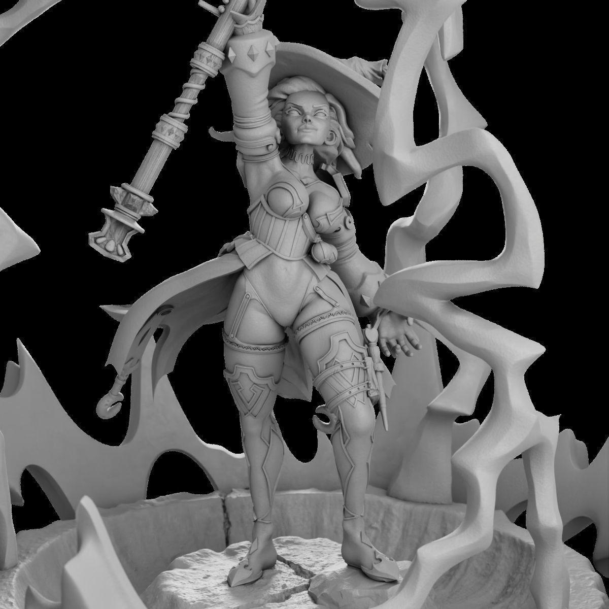 Call Lightning - Femme Fatales 02 Saelum 3D print model_10