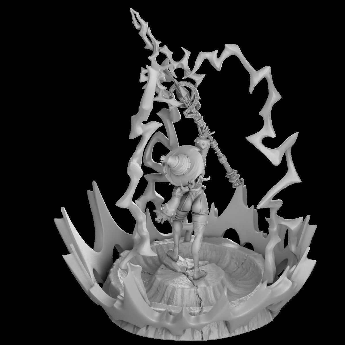 Call Lightning - Femme Fatales 02 Saelum 3D print model_12