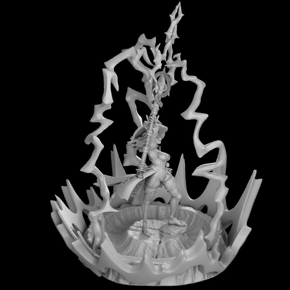 Call Lightning - Femme Fatales 02 Saelum 3D print model_11