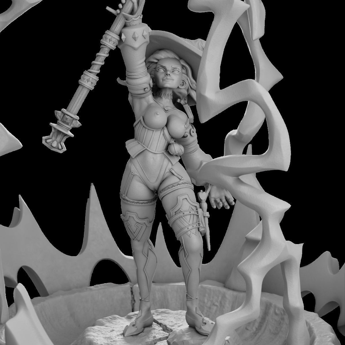 Call Lightning - Femme Fatales 02 Saelum 3D print model_13
