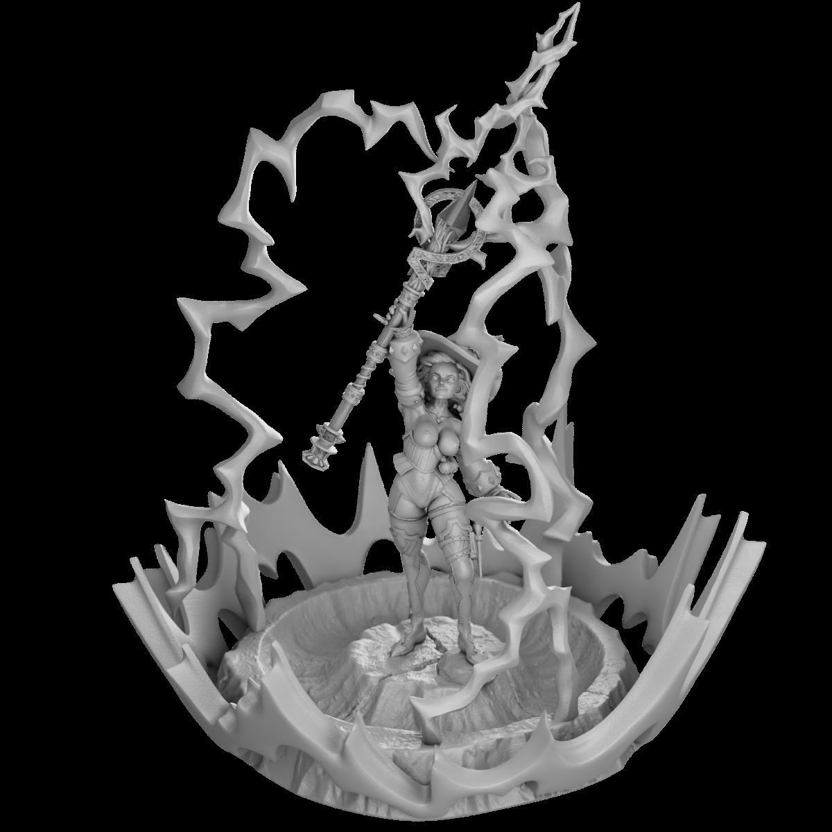 Call Lightning - Femme Fatales 02 Saelum 3D print model_16