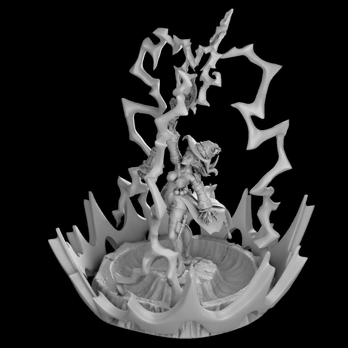 Call Lightning - Femme Fatales 02 Saelum 3D print model_17
