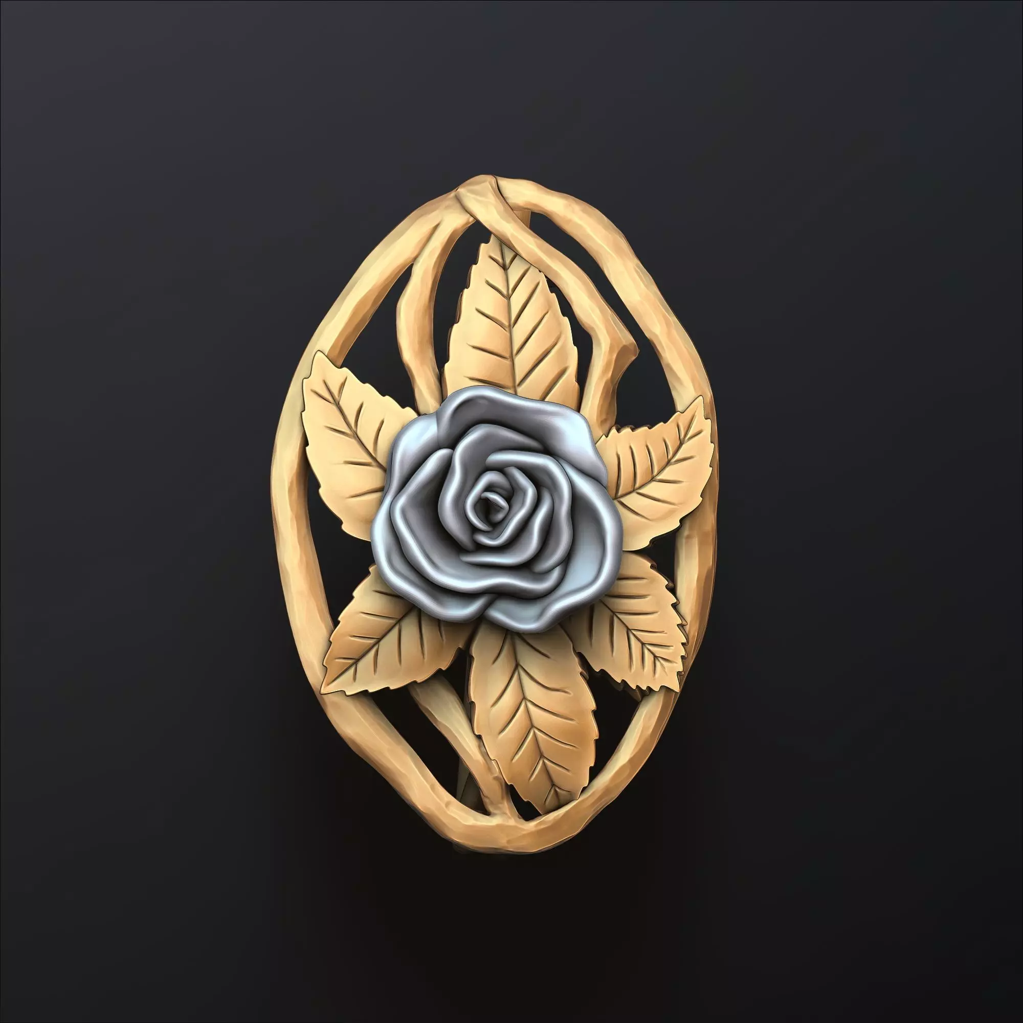 Rose Broosh 3D print model