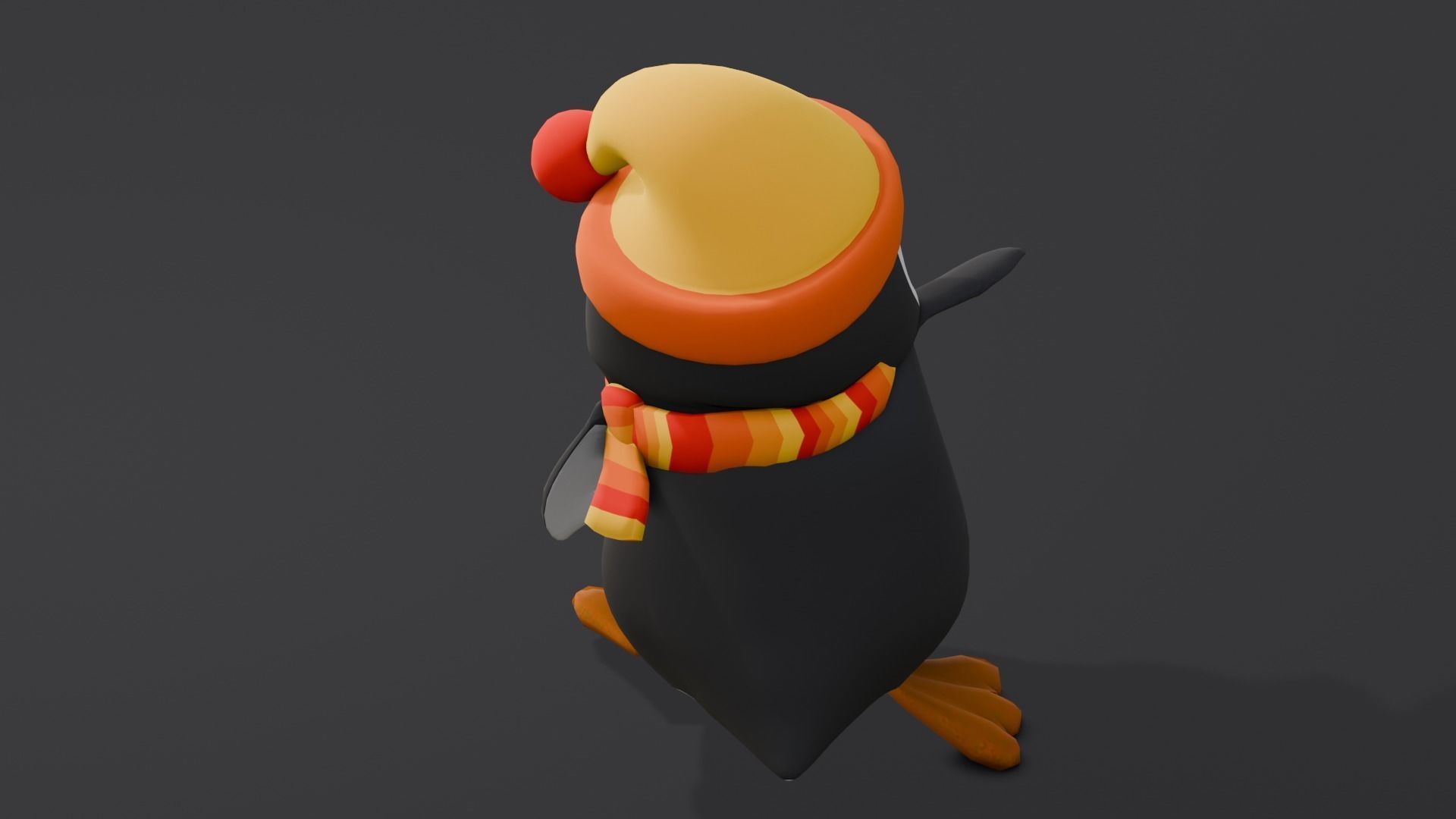 Animated Penguin 3D Model  Low-poly 3D model_17