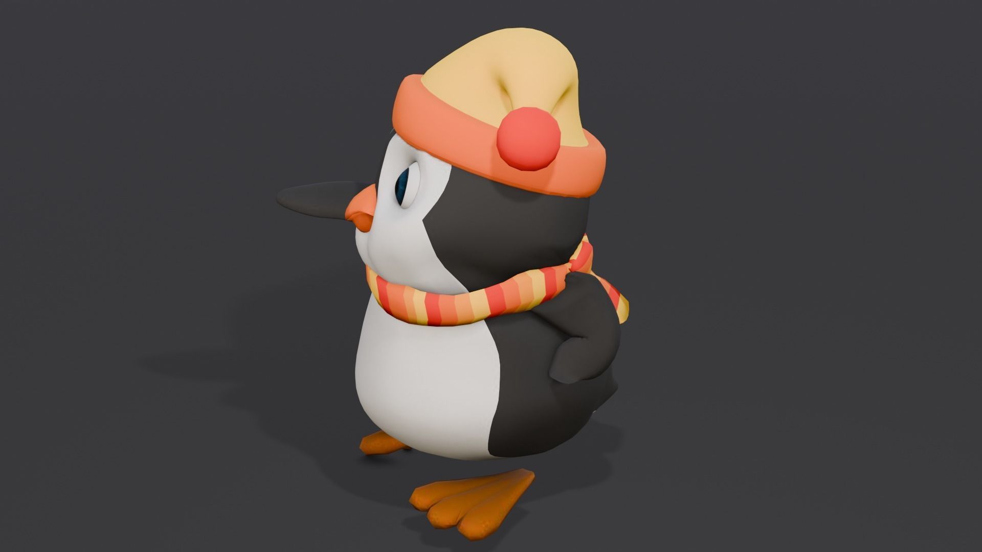 Animated Penguin 3D Model  Low-poly 3D model_18