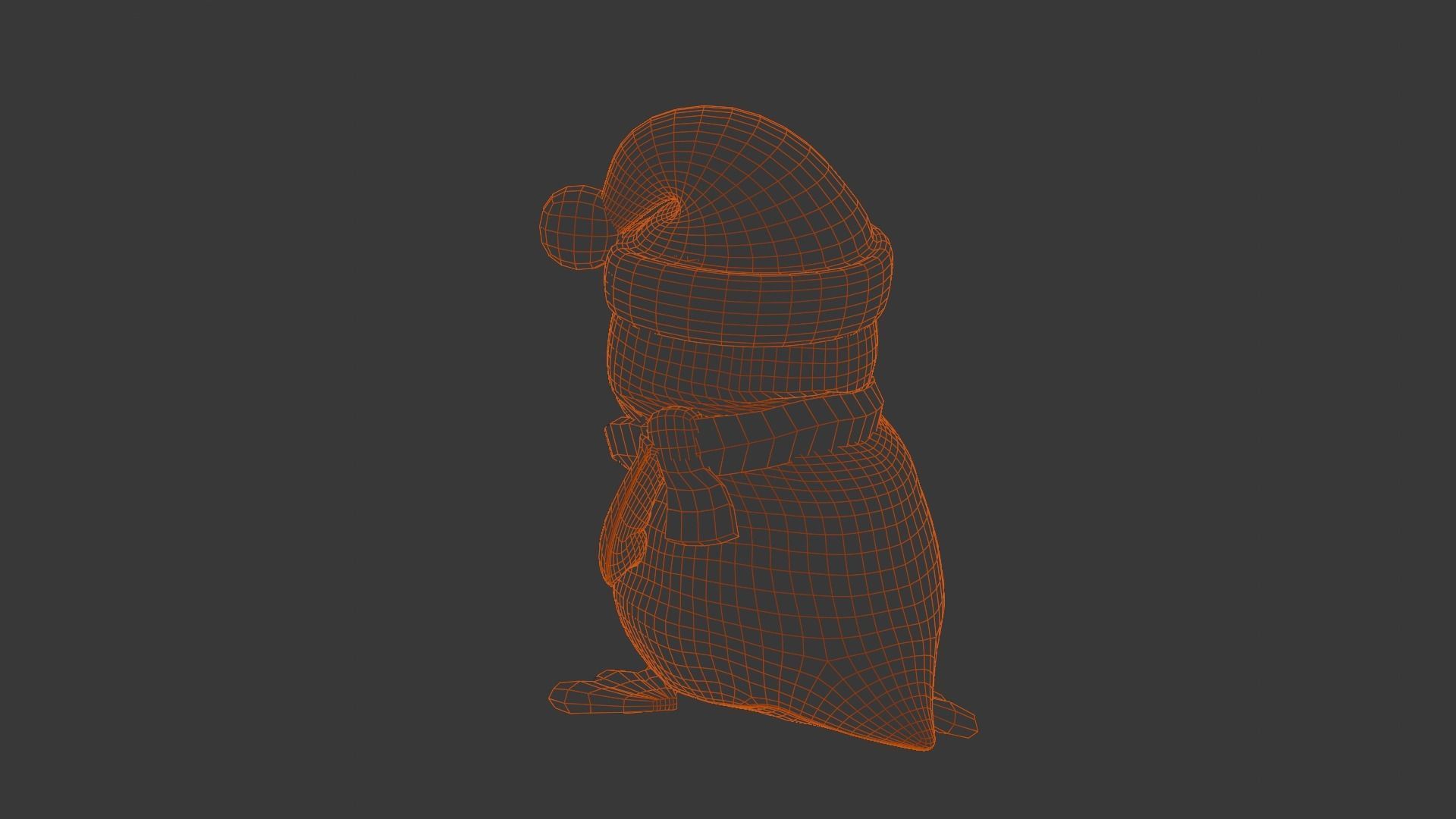 Animated Penguin 3D Model  Low-poly 3D model_13