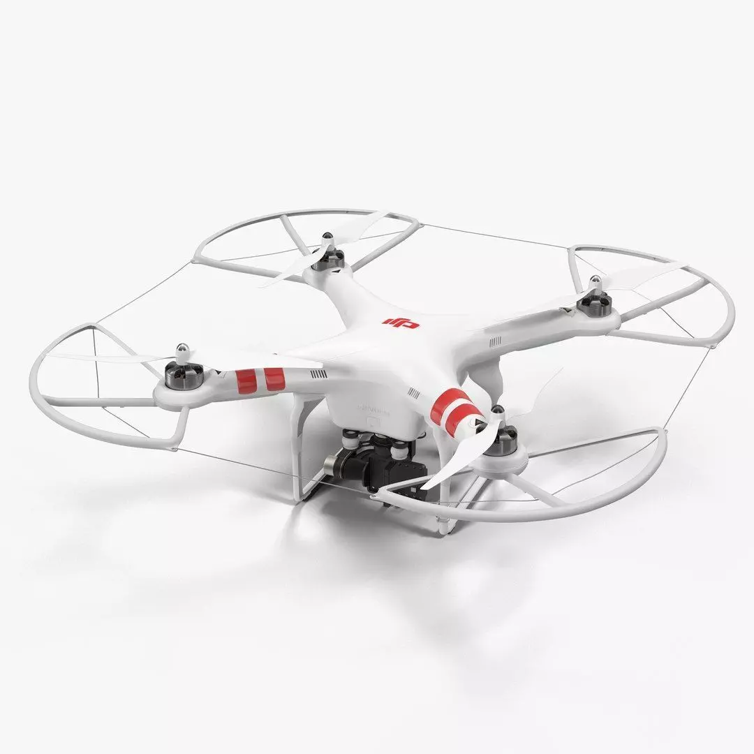 DJI Phantom 2 Zenmuse H3-3D Propeller Guard 3D Model Pack