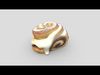 Cinnamon Roll Low-poly 3D model_1