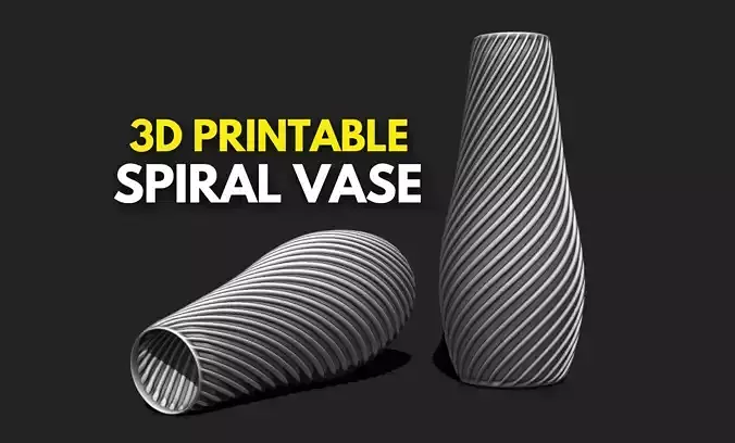 Spiral Vase 03 - Modern Home Decor - Flower Pot DIY - Table Vase 3D print model