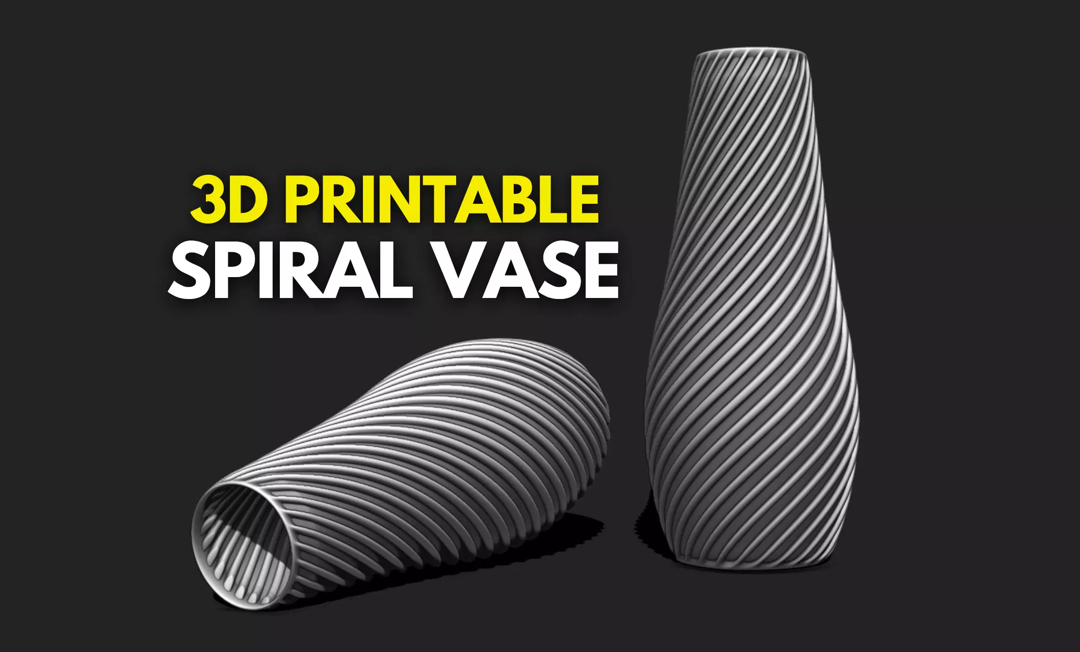 Spiral Vase 03 - Modern Home Decor - Flower Pot DIY - Table Vase 3D print model_0