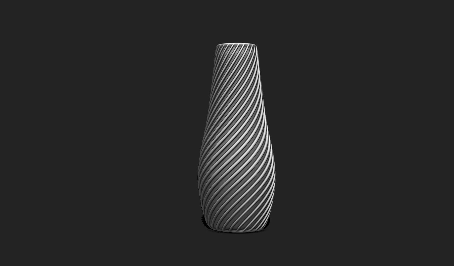 Spiral Vase 03 - Modern Home Decor - Flower Pot DIY - Table Vase 3D print model_2