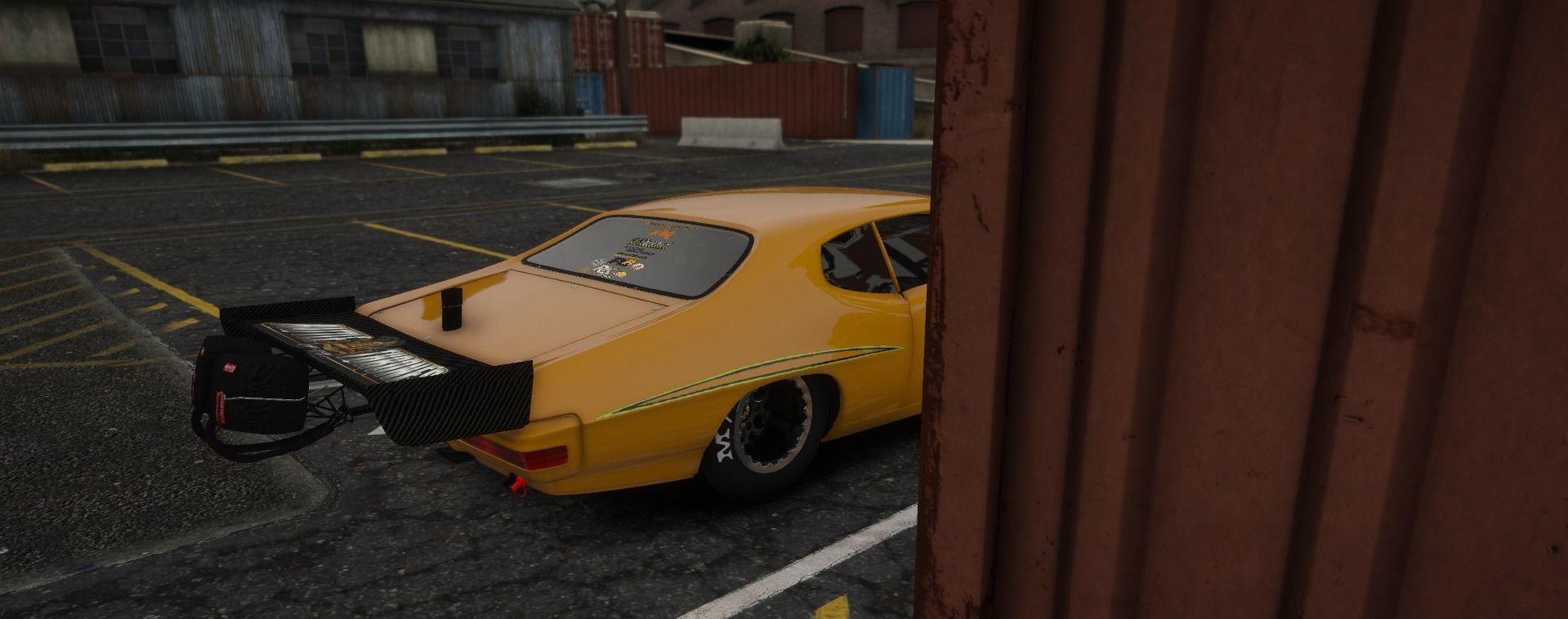 FIVEM READY AND OBJ BLEND GTO DRAG CAR Low-poly 3D model_5