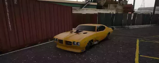 FIVEM READY AND OBJ BLEND GTO DRAG CAR  Low-poly 3D model