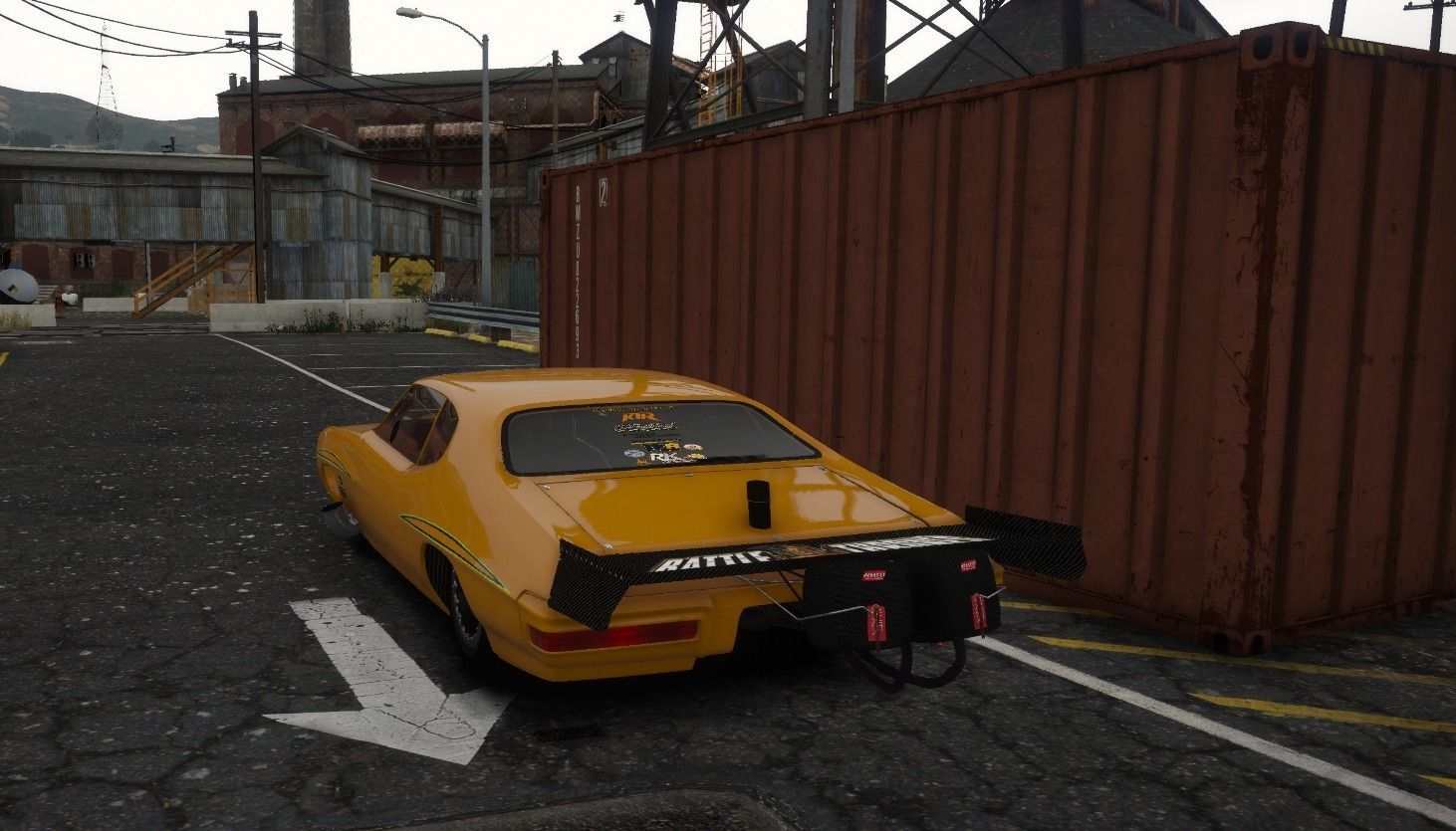 FIVEM READY AND OBJ BLEND GTO DRAG CAR Low-poly 3D model_3