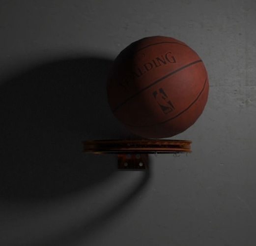 BasketBall Free low-poly 3D model