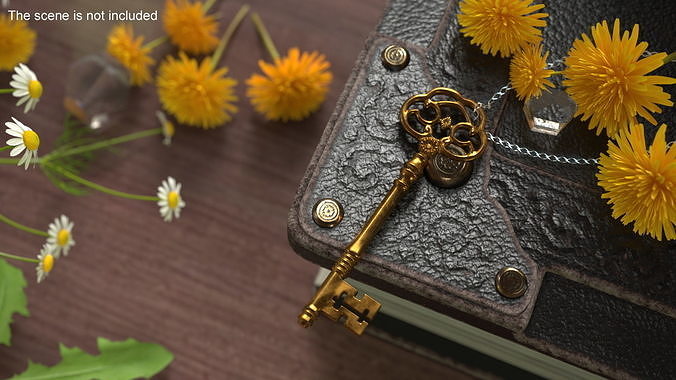 Antique Ornate Skeleton Key Gold