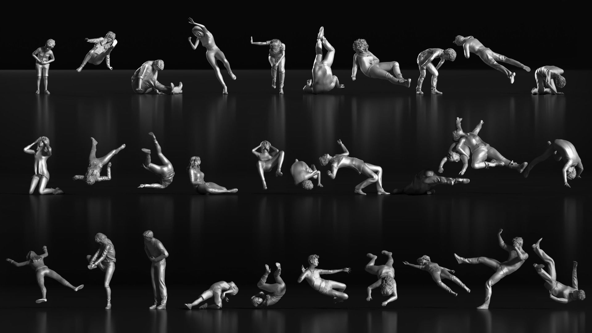 LP People 03 Damaged 3D print model_4