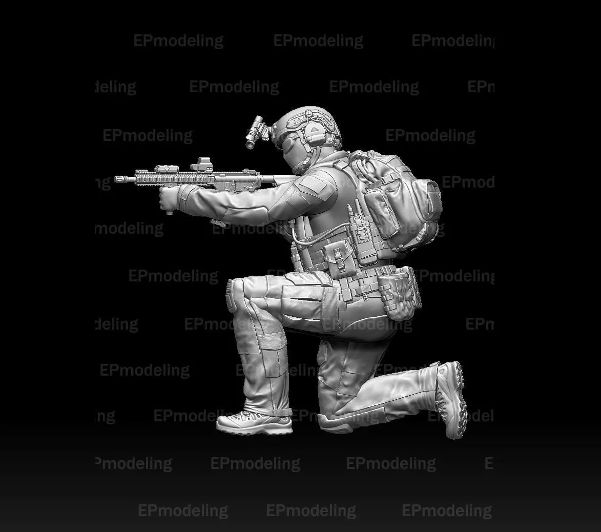 US ranger soldier 3D print model