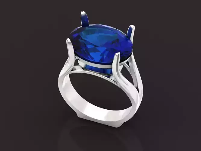 Big oval stone woman Ring 1200