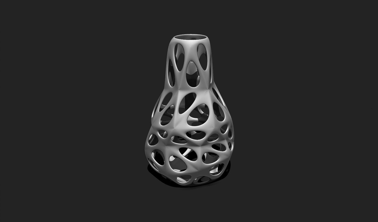 Modern Parametric Vase STL File for 3D Printing - Vase 04 A 3D print model_2