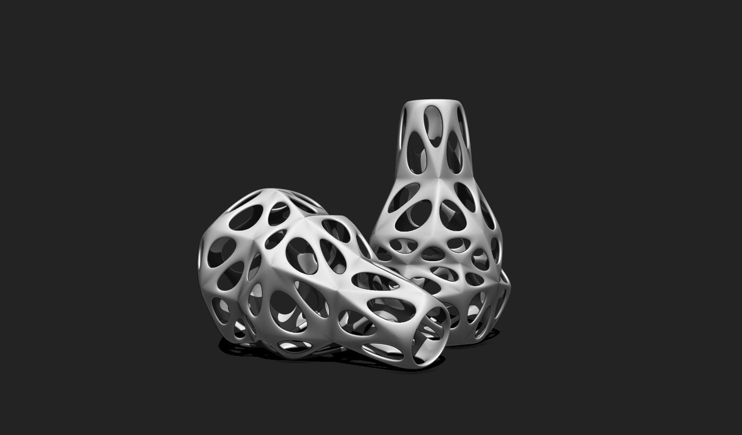 Modern Parametric Vase STL File for 3D Printing - Vase 04 A 3D print model_8