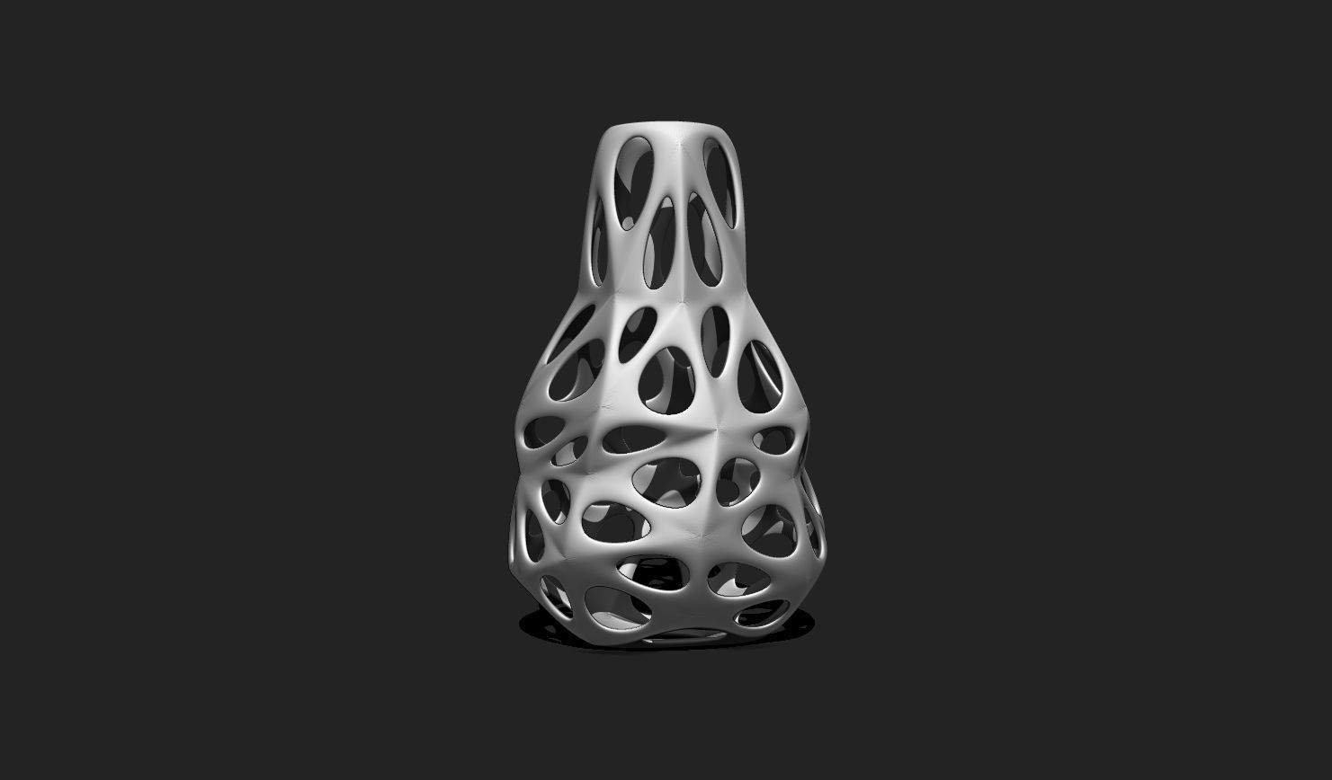 Modern Parametric Vase STL File for 3D Printing - Vase 04 A 3D print model_4