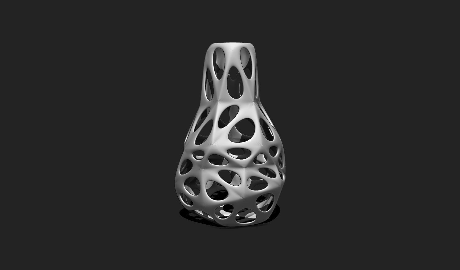 Modern Parametric Vase STL File for 3D Printing - Vase 04 A 3D print model_3