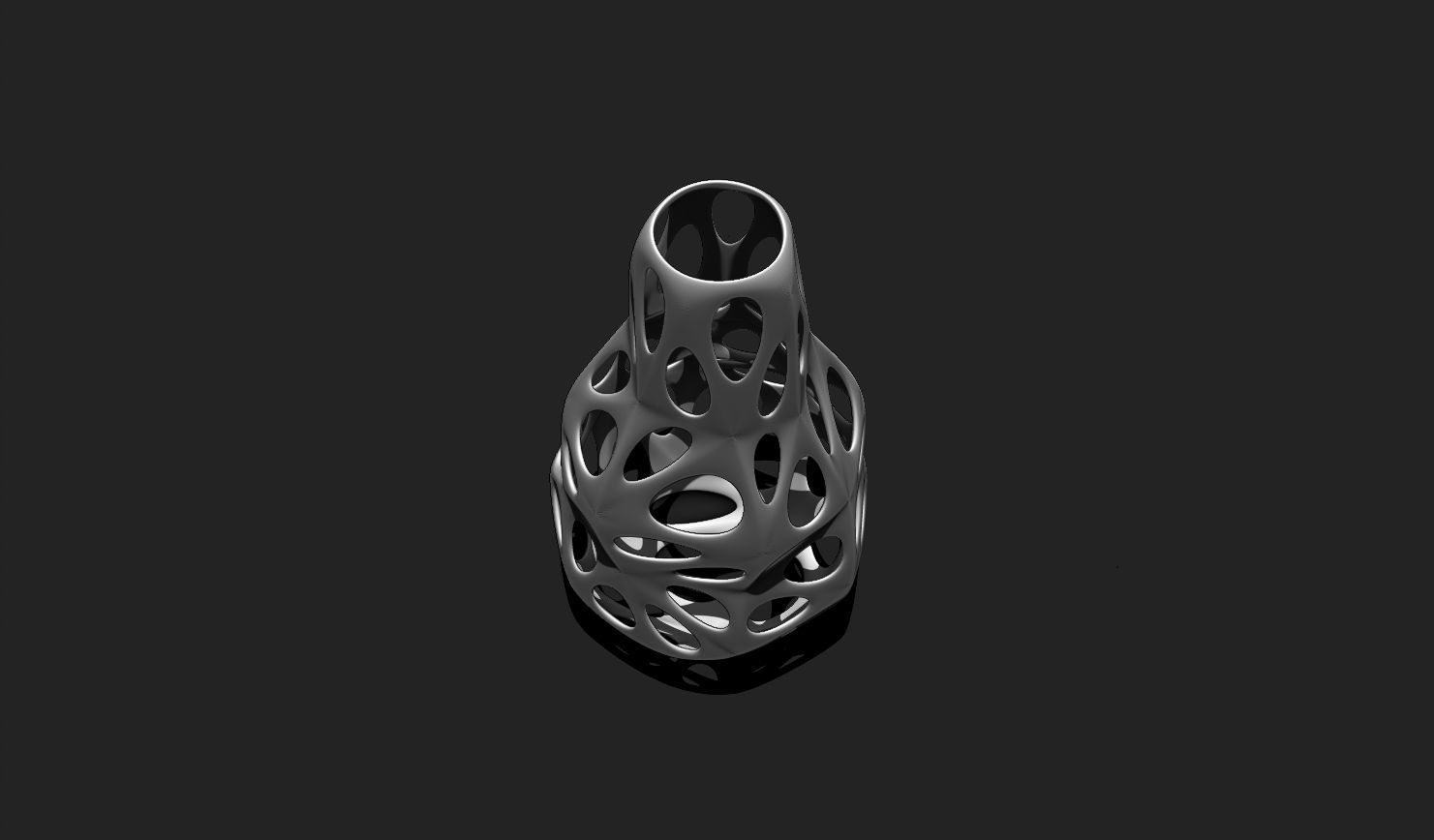 Modern Parametric Vase STL File for 3D Printing - Vase 04 A 3D print model_6