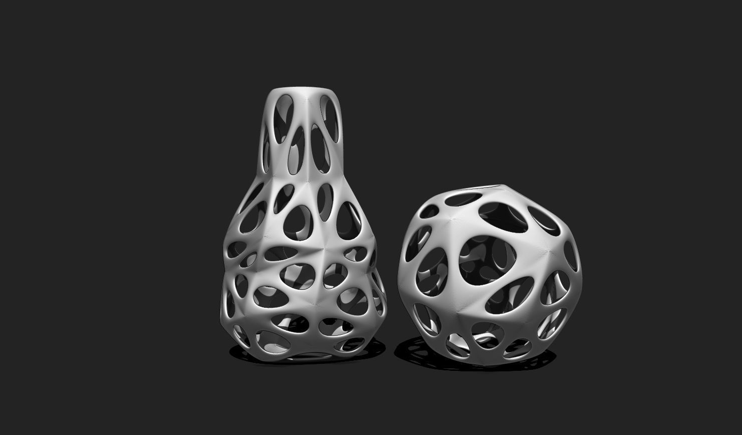 Modern Parametric Vase STL File for 3D Printing - Vase 04 A 3D print model_7