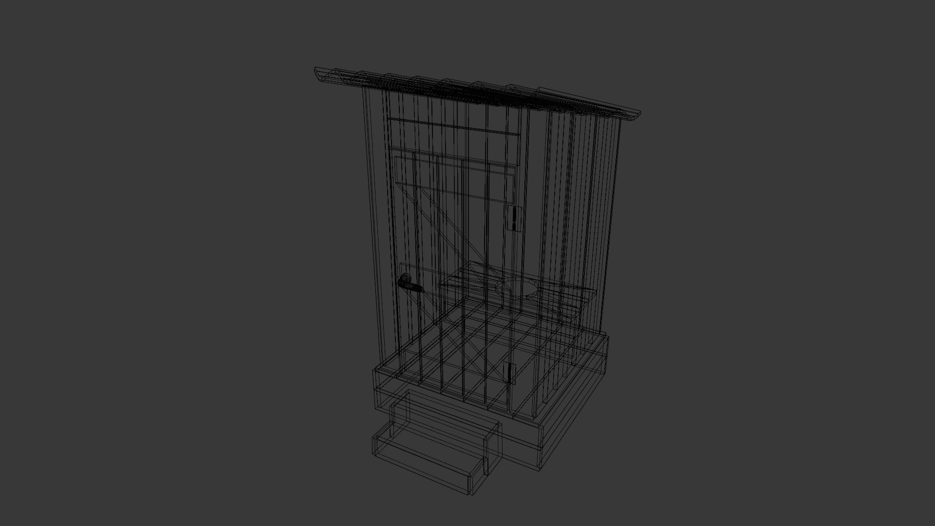 Rusted Sheet Toilet 3D Model Low-poly 3D model_10