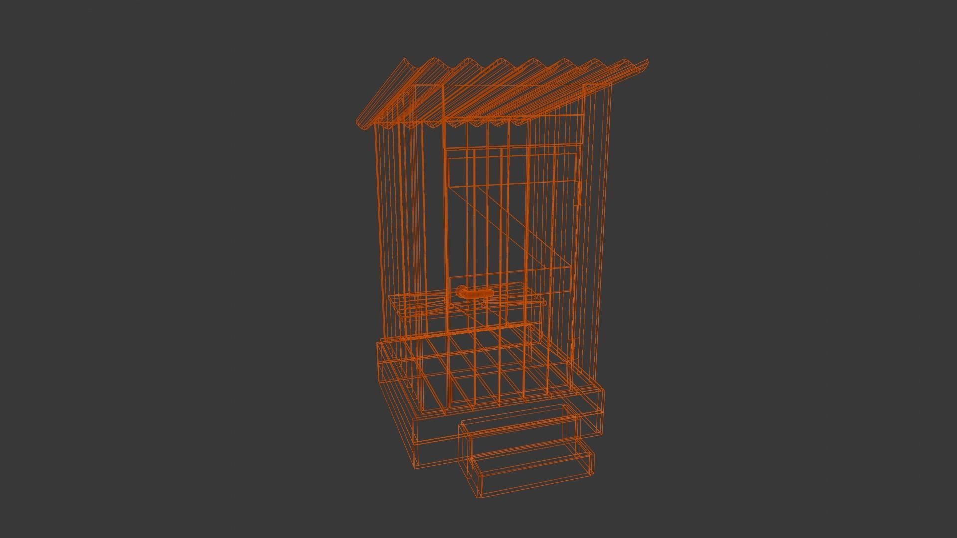 Rusted Sheet Toilet 3D Model Low-poly 3D model_12